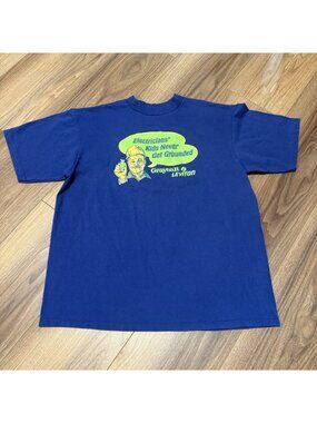 Vintage 90s Electricians Kids Never Get Grounded T Shirt Funny Parody XL USA